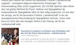 Ausschnitt aus mein Facebookpost