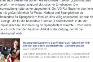 Ausschnitt aus mein Facebookpost