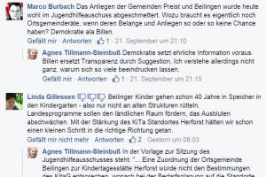 Auf Facebook wird schon am gleichen Tagüber die Entscheidung diskutiert.