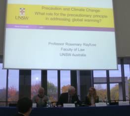 Die Ankündigung des Vortrages von Professor Dr. Rosemary Rayfuse, University of New South Wales, Australia