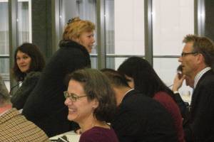 links Prof. Dr. Marjan Peeters (Maastricht),unten Prof.Dr. Betsy Baker (Vermont) und rechts Prof. Dr. Peter Reiff (Trier)